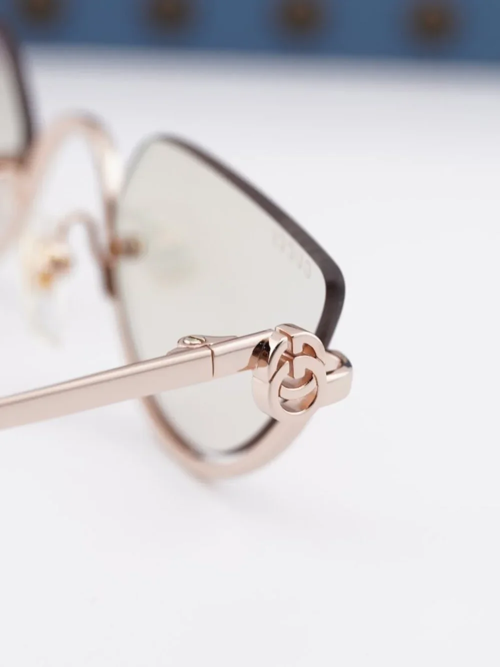 Gucci GG1603S 005 Women  Cat Eye Sunglasses - Gold / Purple